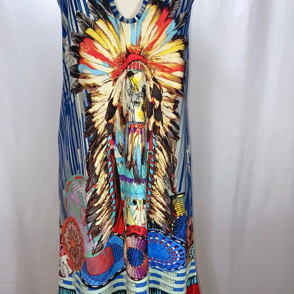 Save The Queen Sleeveless Embellished Mixed Prints Stripe Stretch Jersey - Picture 8 of 14